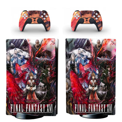 Game Final Fantasy 16 PS5 Disc Skin Sticker Decal Cover for Console & Controllers PS5 Disk Skin Sticker Vinyl