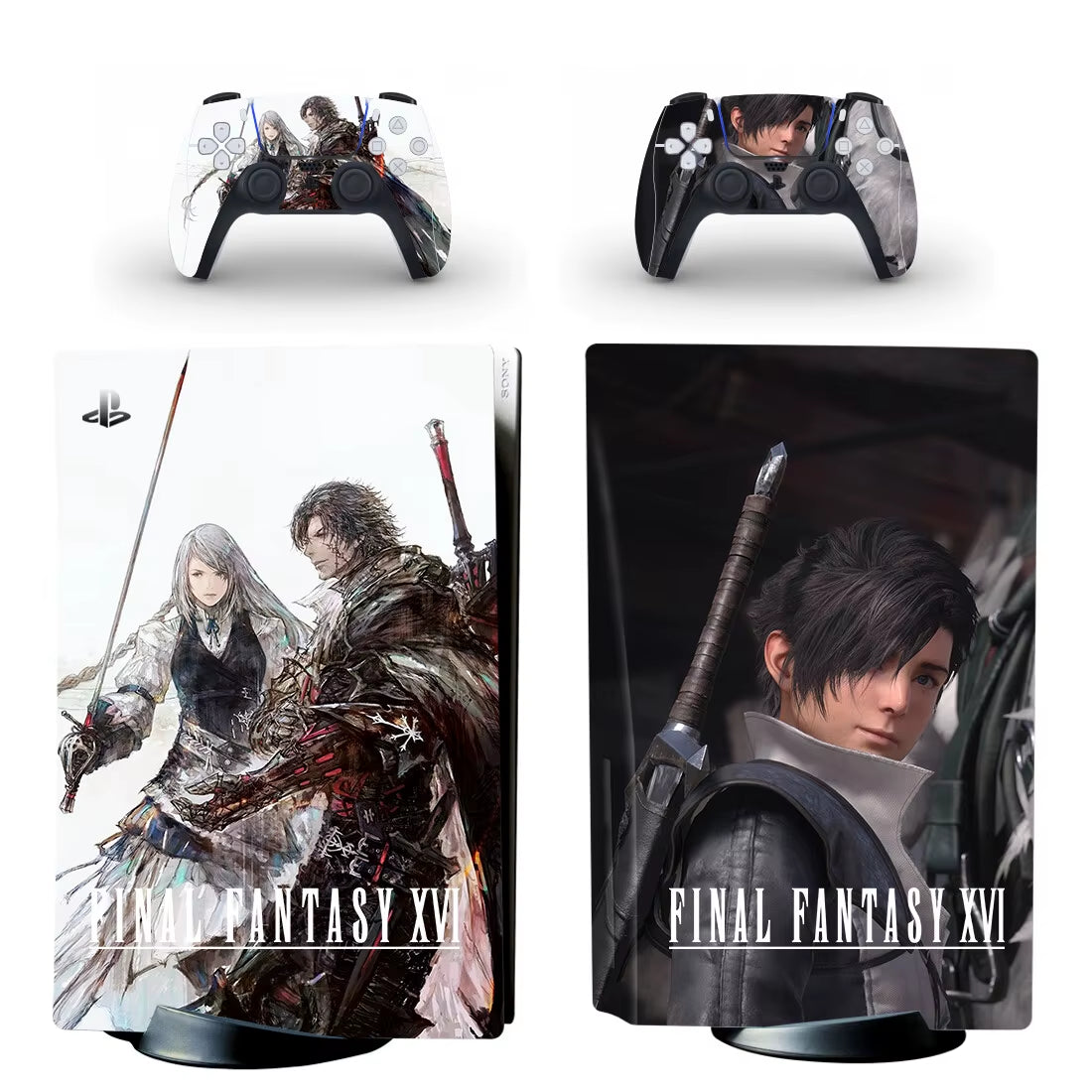 Game Final Fantasy 16 PS5 Disc Skin Sticker Decal Cover for Console & Controllers PS5 Disk Skin Sticker Vinyl