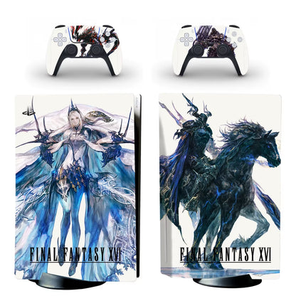 Game Final Fantasy 16 PS5 Disc Skin Sticker Decal Cover for Console & Controllers PS5 Disk Skin Sticker Vinyl