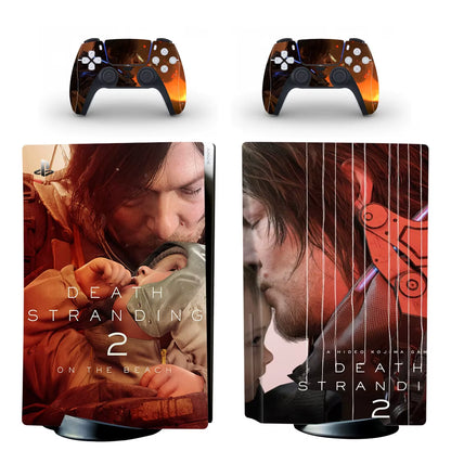 Death Stranding 2 PS5 Disc Skin Sticker Decal Cover for Console & Controllers PS5 Disk Skin Sticker Vinyl