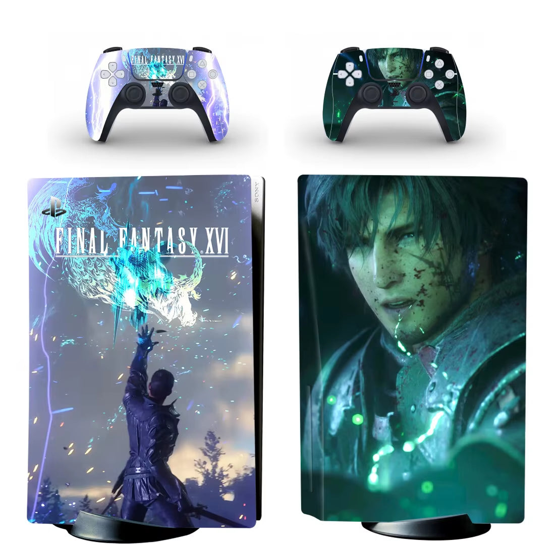 Game Final Fantasy 16 PS5 Disc Skin Sticker Decal Cover for Console & Controllers PS5 Disk Skin Sticker Vinyl
