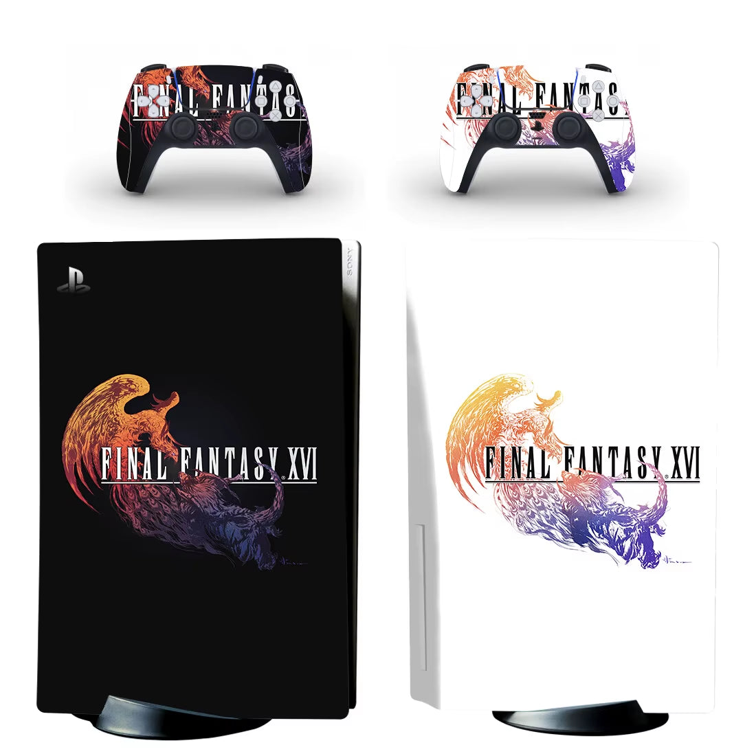 Game Final Fantasy 16 PS5 Disc Skin Sticker Decal Cover for Console & Controllers PS5 Disk Skin Sticker Vinyl